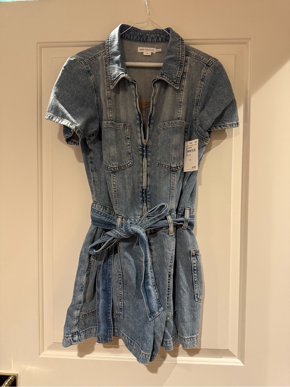 Good American Fit For Success Lite Denim Romper